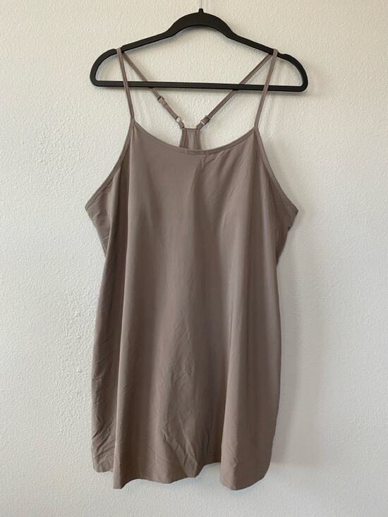 all in motion Dresses & Skirts - All in Motion Womens XXL Athletic Dress with Shorts Pockets Taupe Athleisure